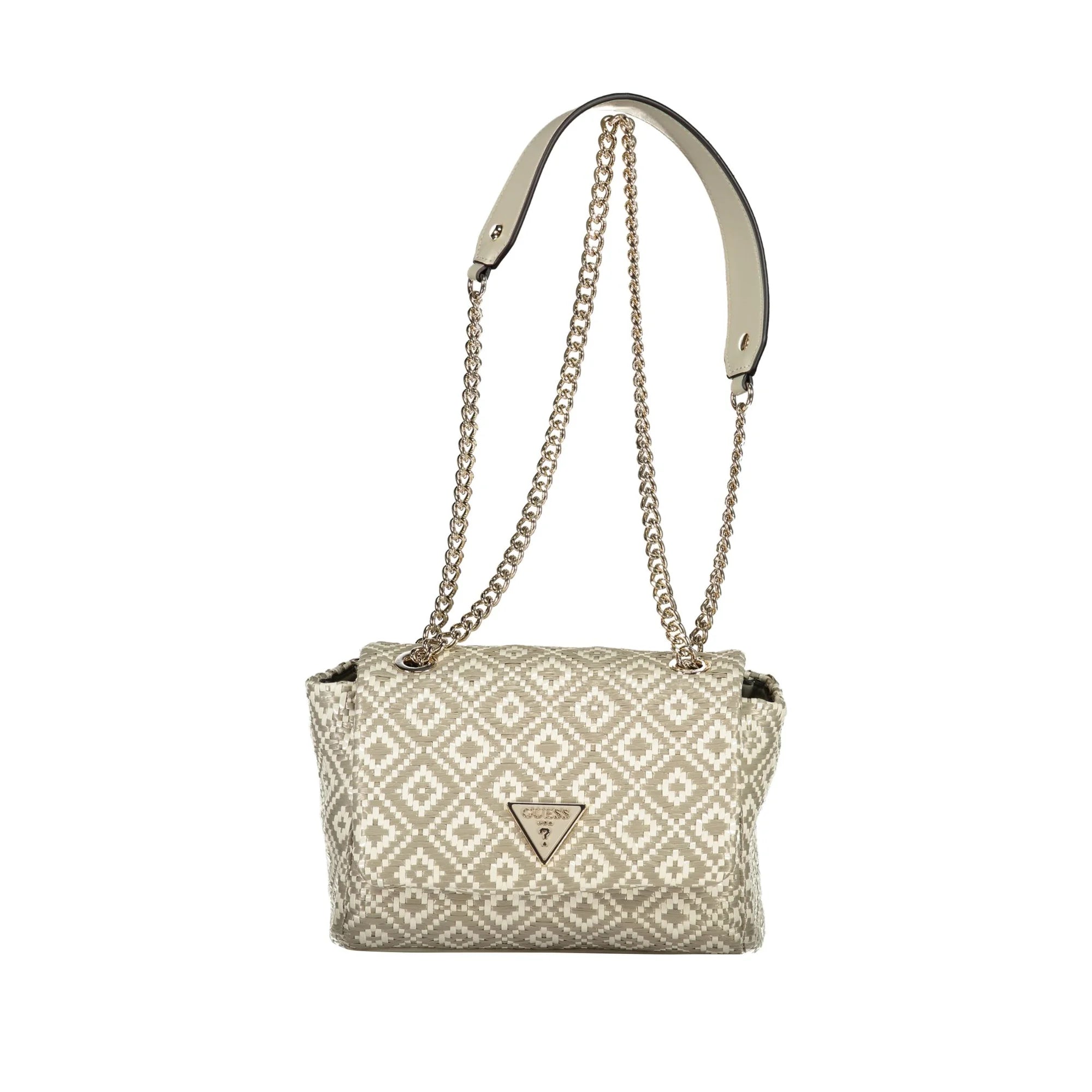 GUESS JEANS Borsa Donna a Tracolla Grigia Rianee con Catena e Clip Borse Grigio - foto prodotto